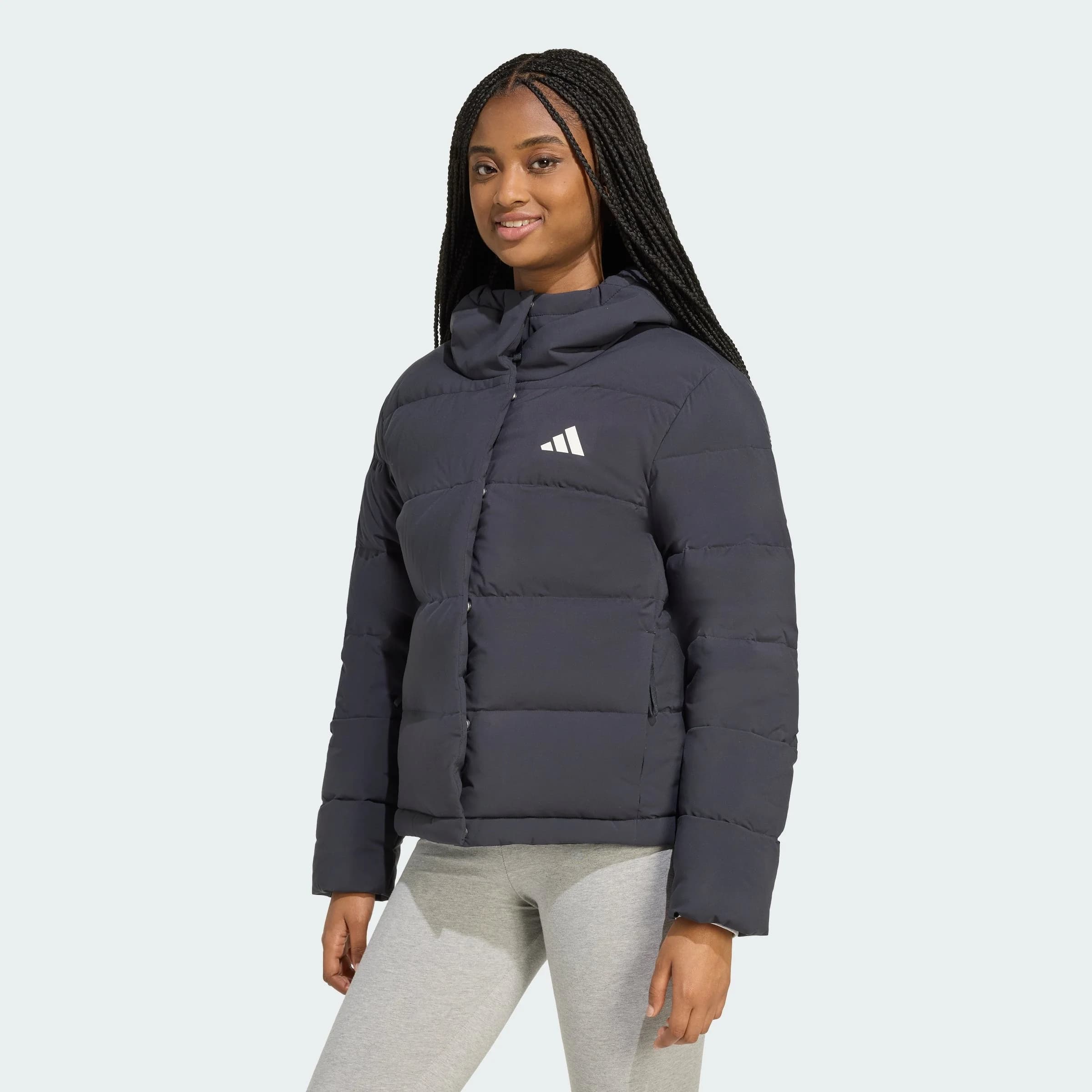 Women's Adidas Helionic Climawarm Hooded Down Jacket