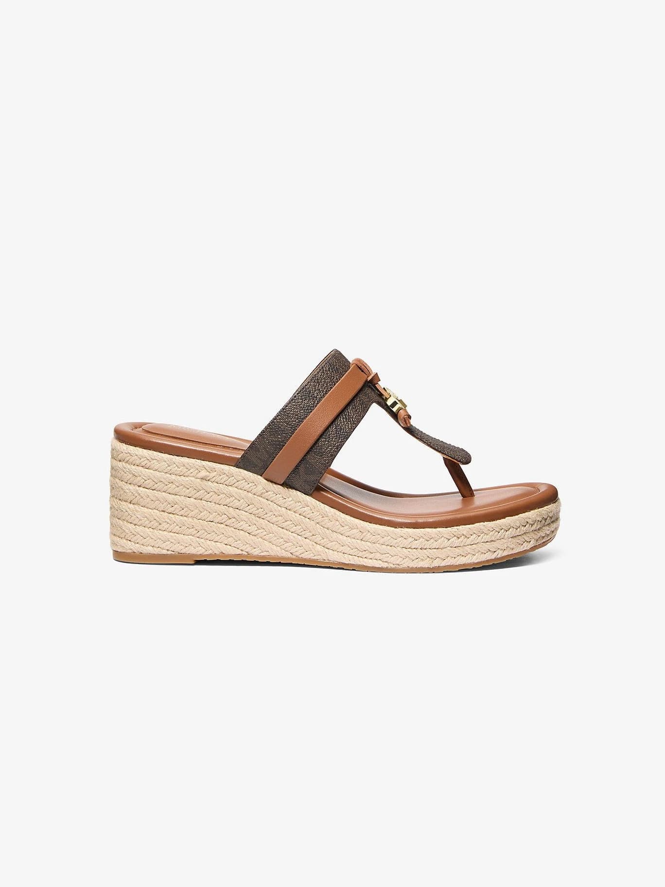 Zoe Signature Logo Wedge Sandal