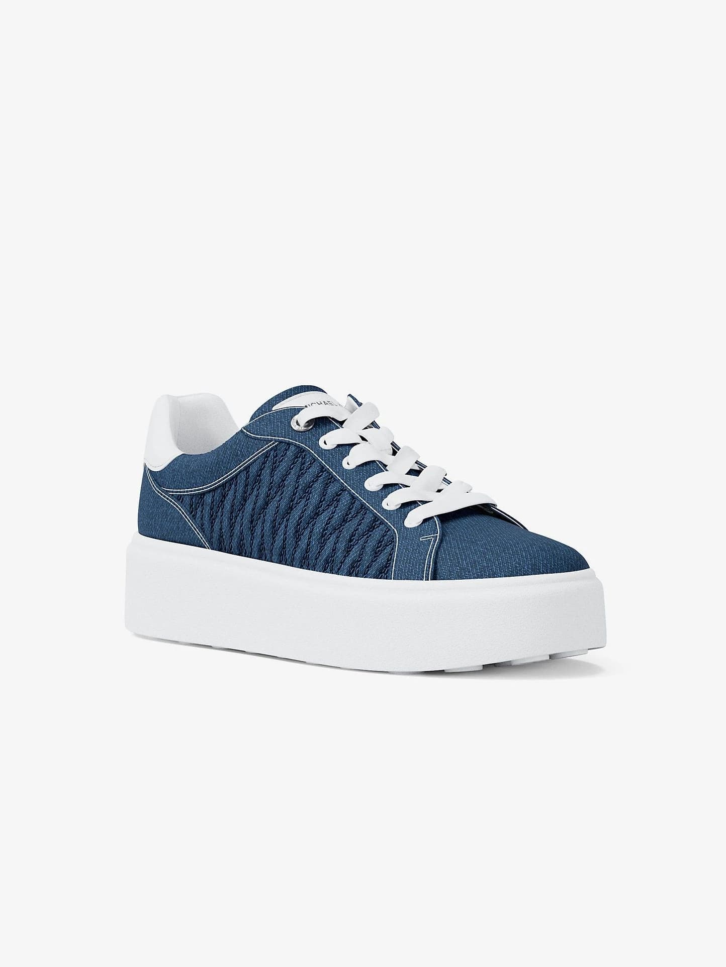 Romey Matelassé Denim Platform Sneaker