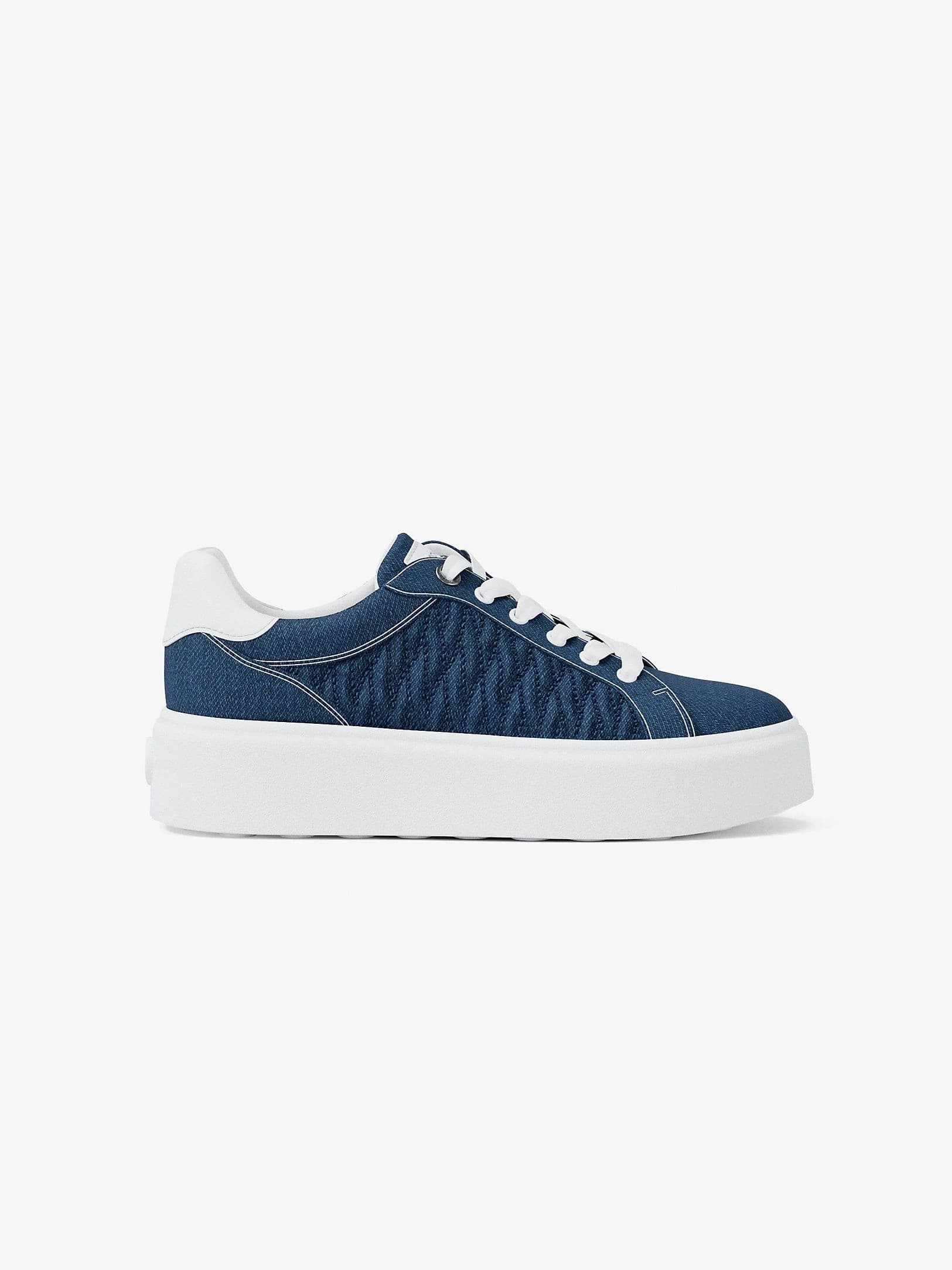 Romey Matelassé Denim Platform Sneaker